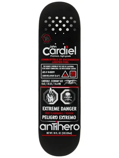 Antihero John Cardiel Fueled Up Deck 8.62 - Goodnews Skateshop