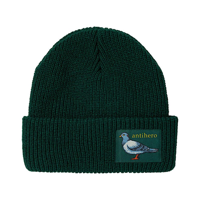 Antihero Lil Pigeon Cuff Beanie in Green/Yellow - Goodnews Skateshop
