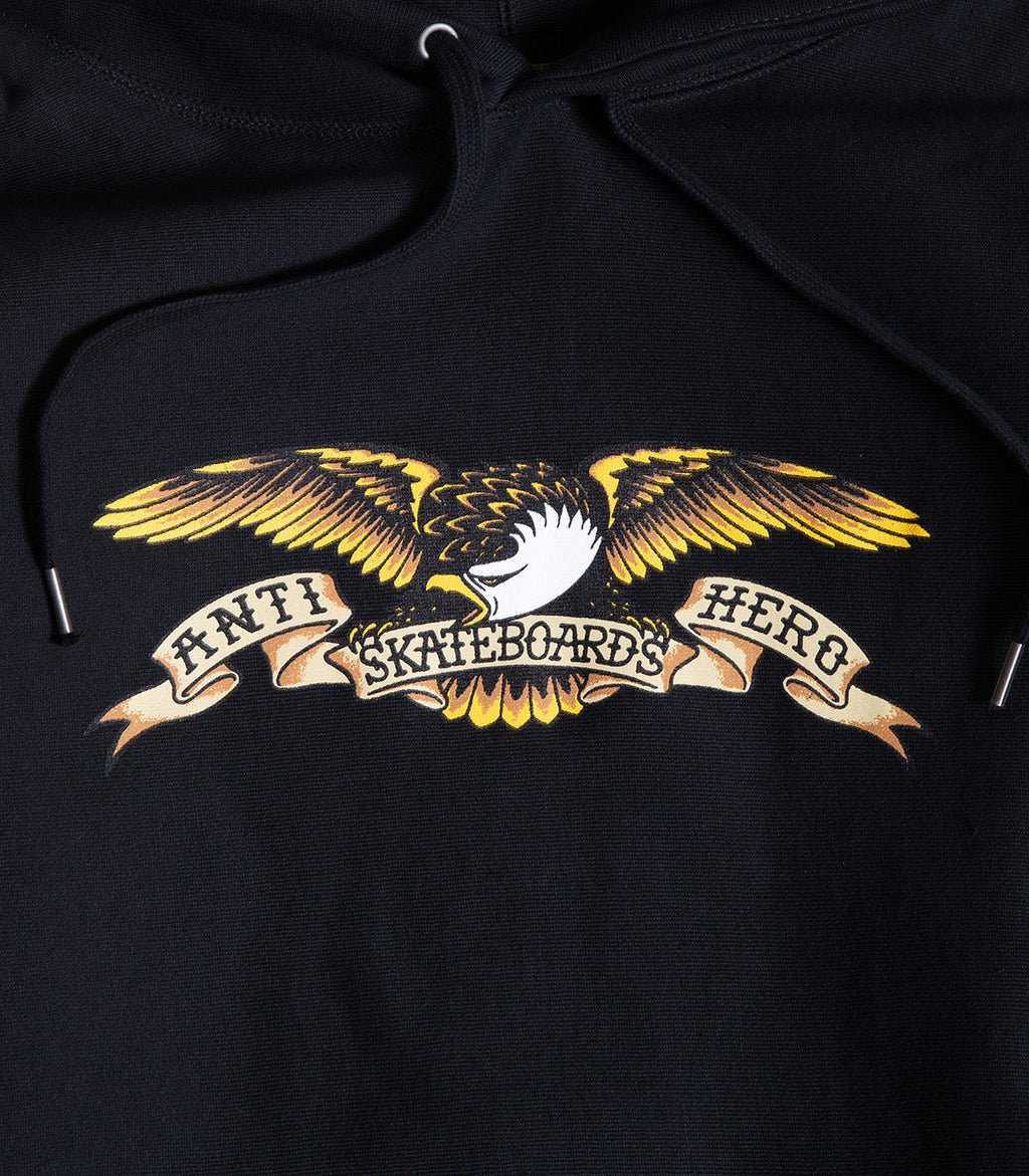 Antihero Premium Eagle Hoodie in Black - Goodnews Skateshop