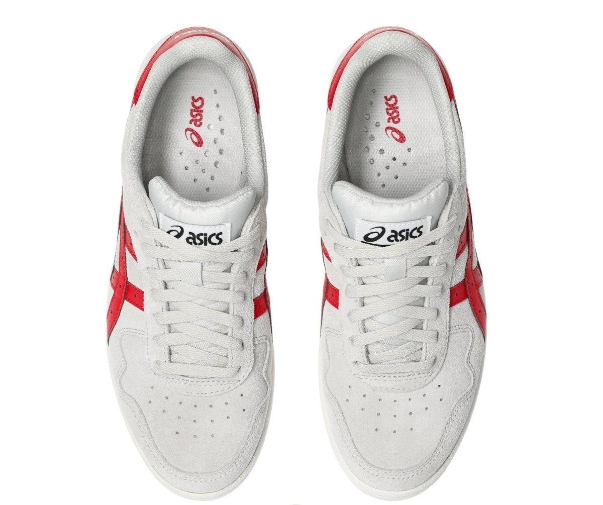 ASICS Japan Pro in Cloud Grey/Red - Goodnews Skateshop