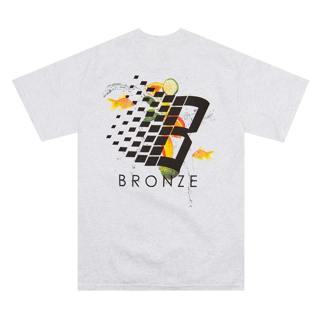 Bronze 56K Citrus Logo Tee in Ash Grey - Goodnews Skateshop
