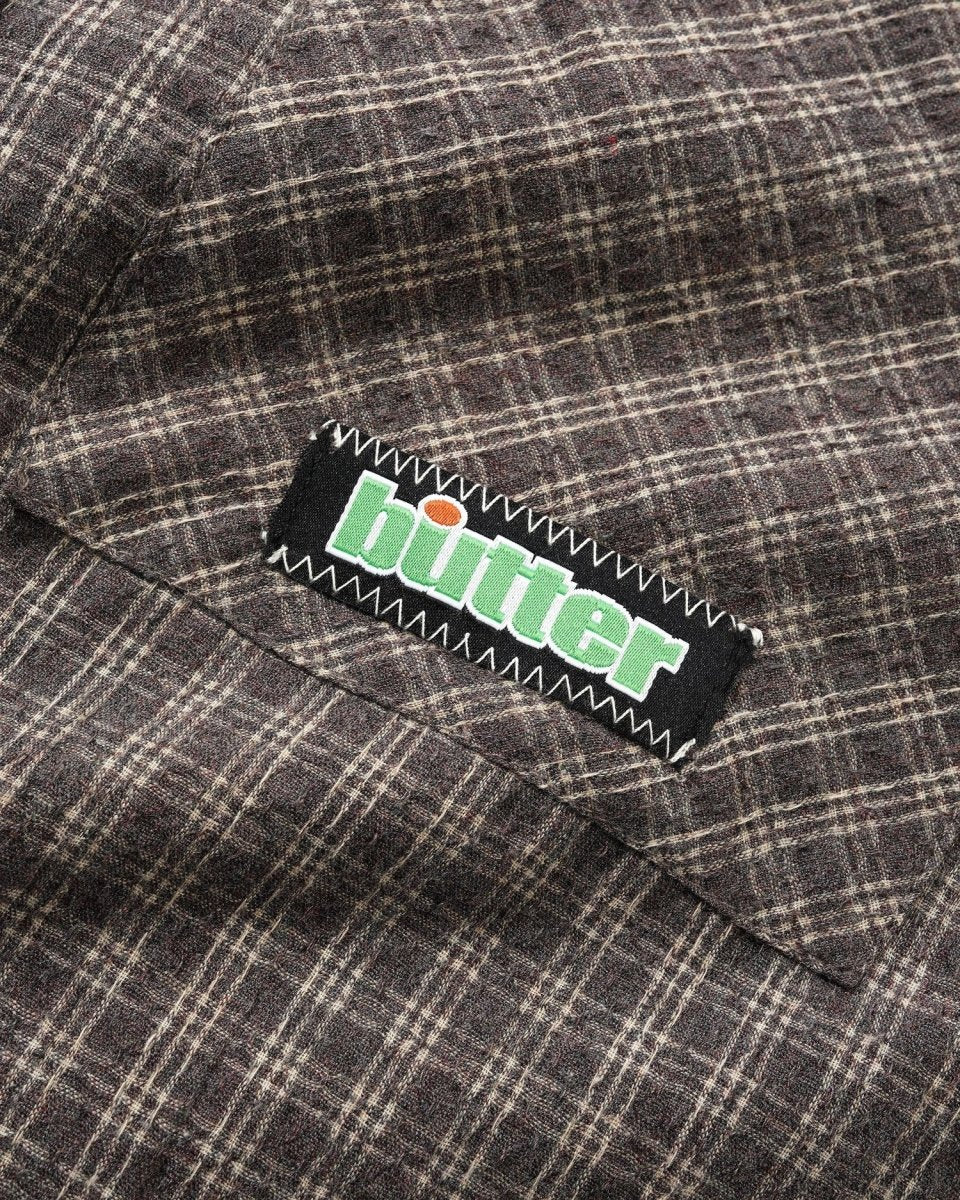 Butter Goods Ace Longsleeve Shirt in Grey - Goodnews Skateshop