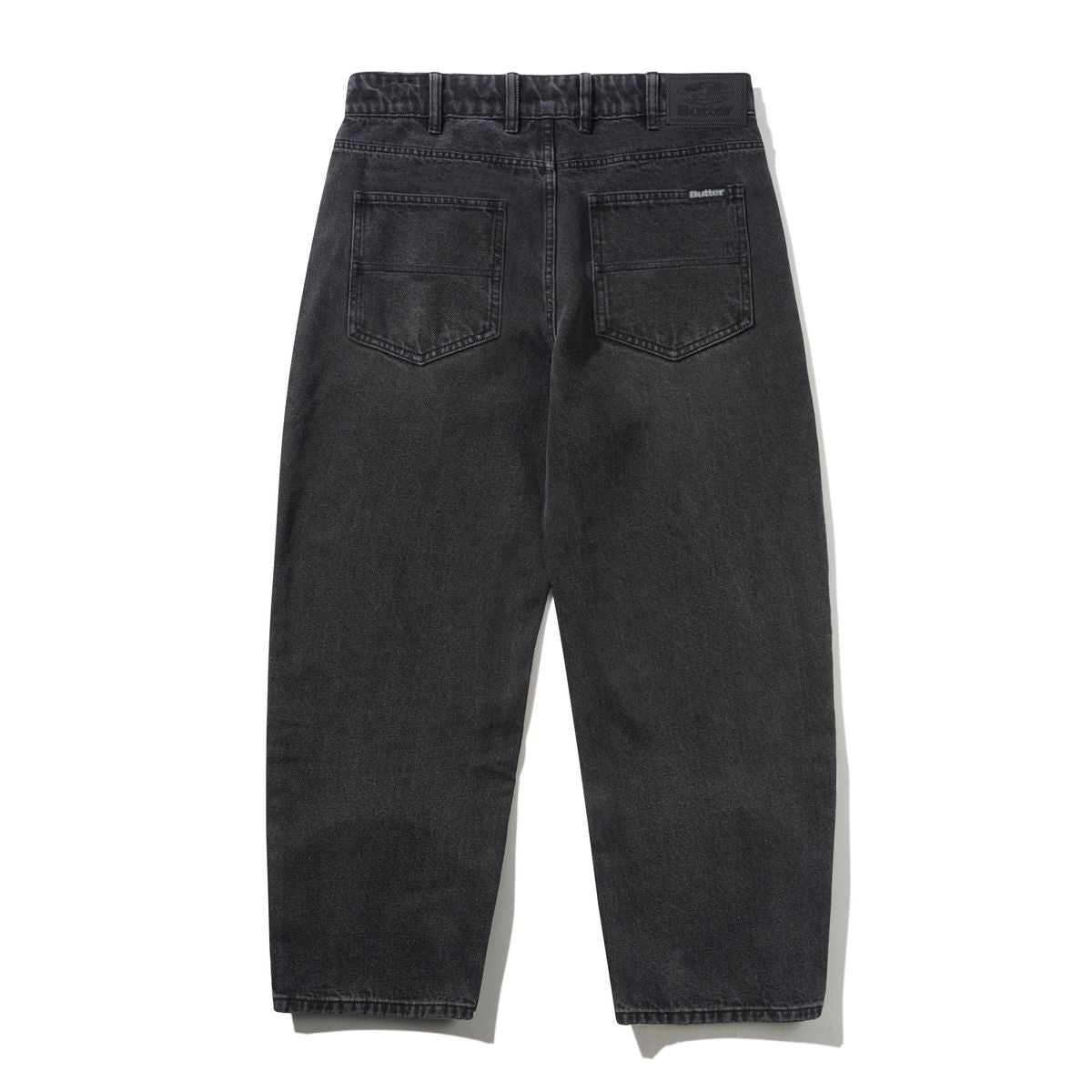 Butter Goods Baggy Denim Jeans in Distressed Black - Goodnews Skateshop