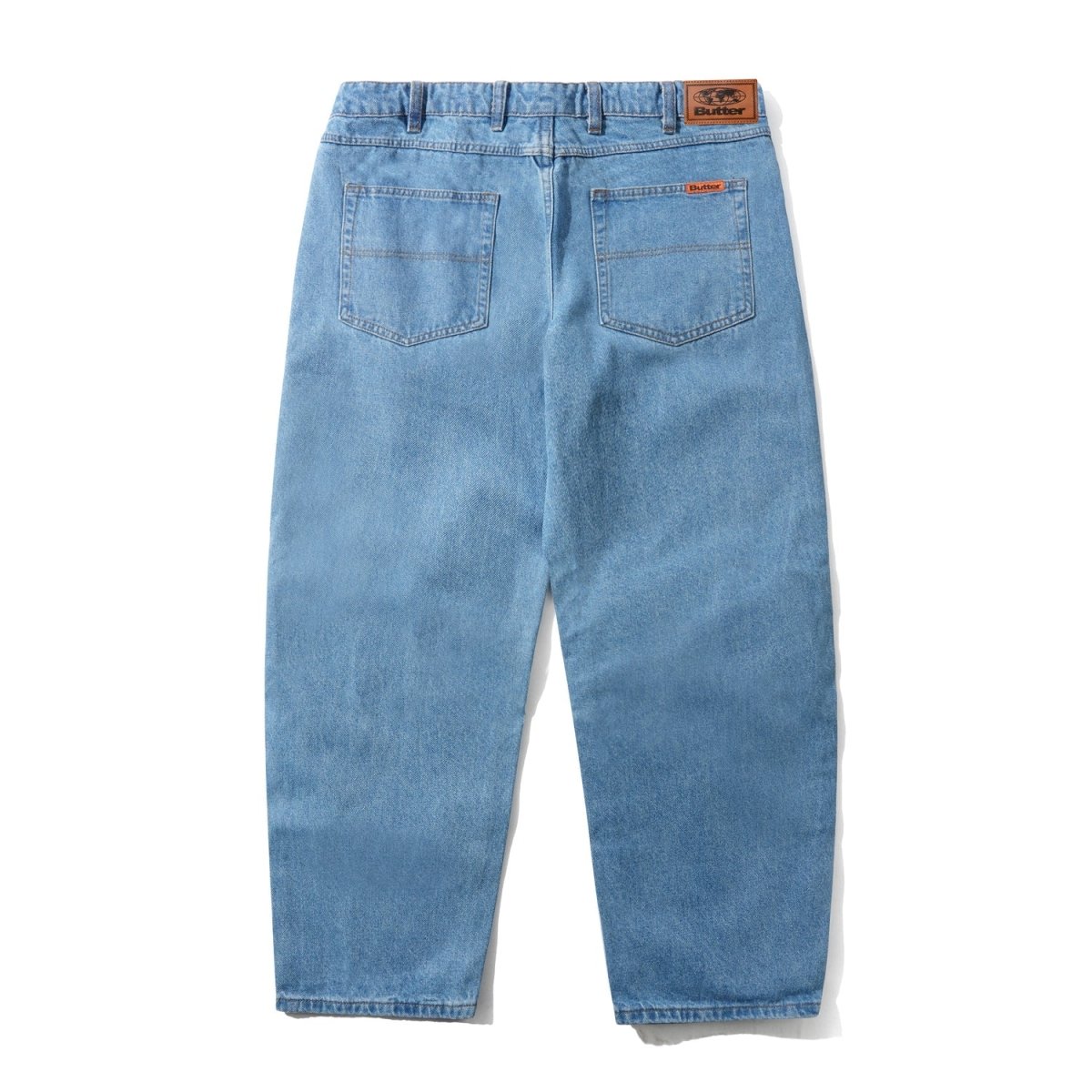 Butter Goods Baggy Denim Jeans in Washed Indigo - Goodnews Skateshop