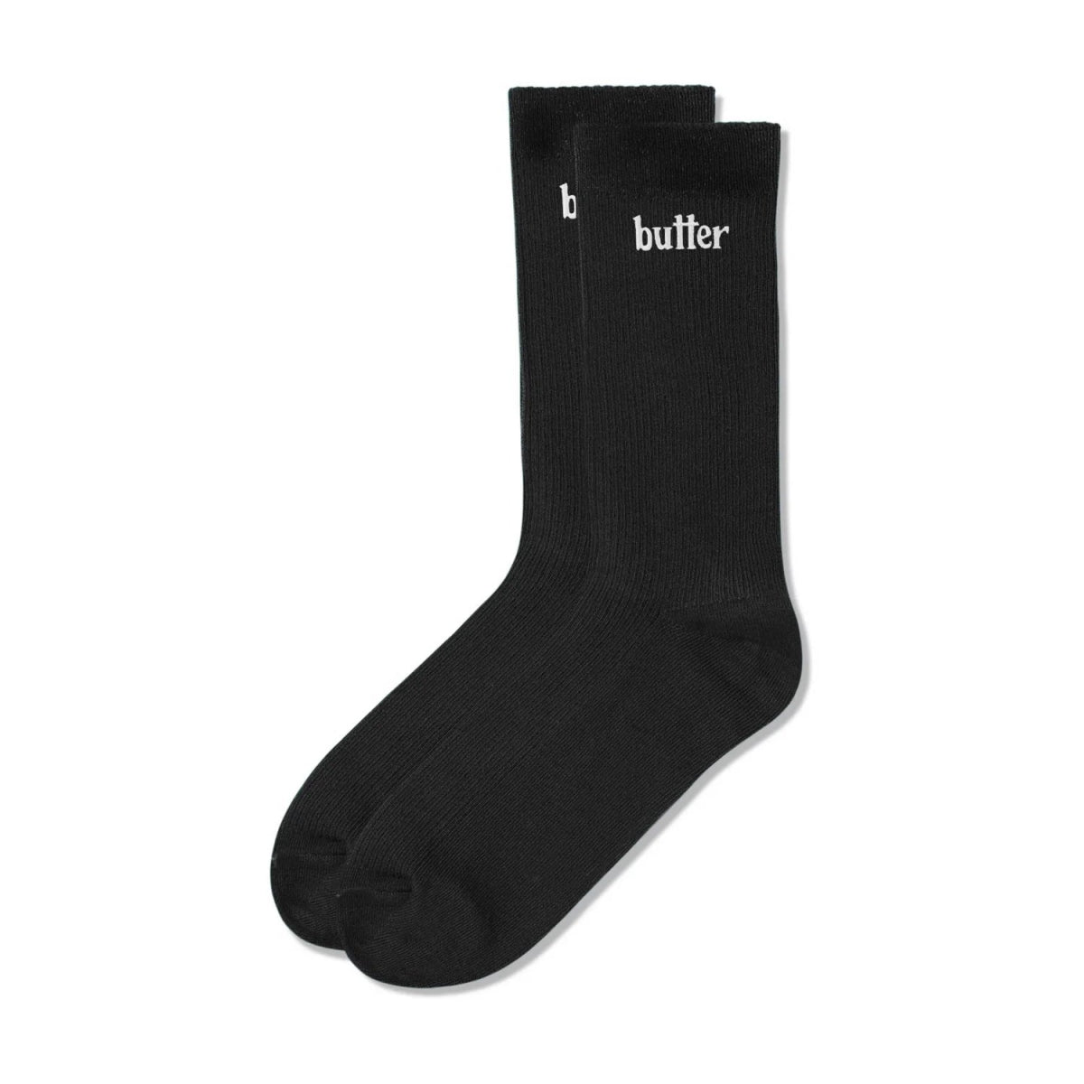 Butter Goods Basic Socks in Black - Goodnews Skateshop