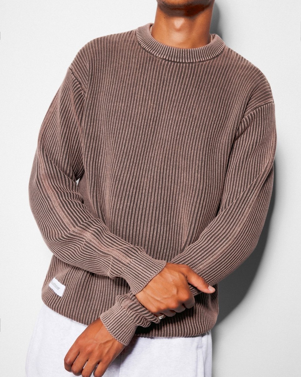 Butter Goods Bleach Knit Sweater in Black - Goodnews Skateshop