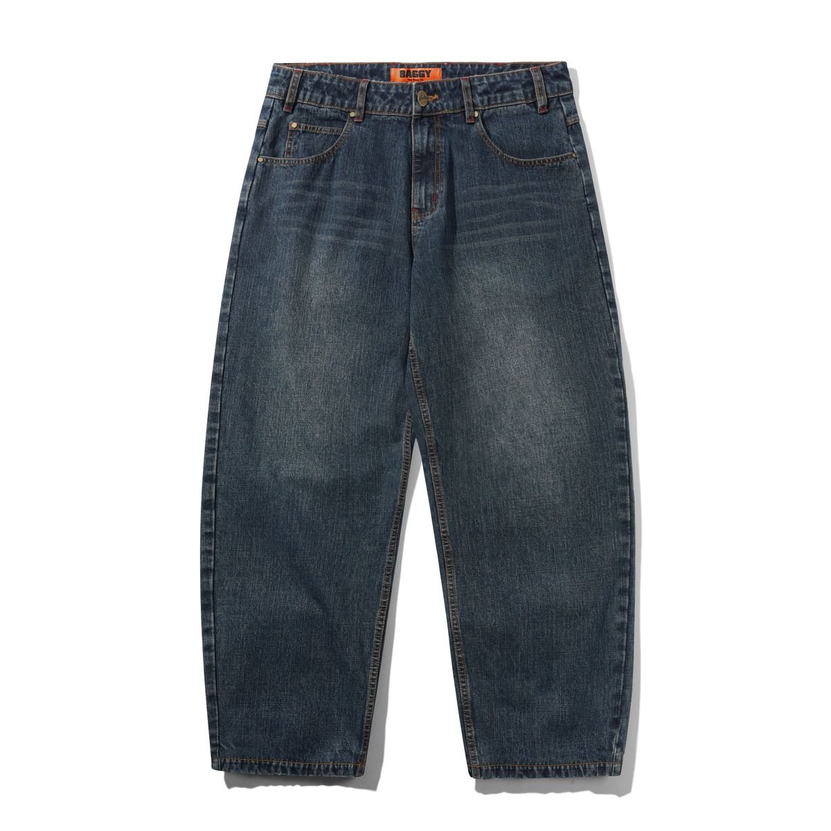 Butter Goods Blotch Denim Jean in Streaky Navy - Goodnews Skateshop