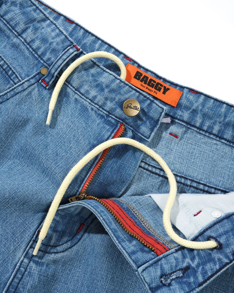 Butter Goods Blotch Denim Jeans in Streaky Blue - Goodnews Skateshop