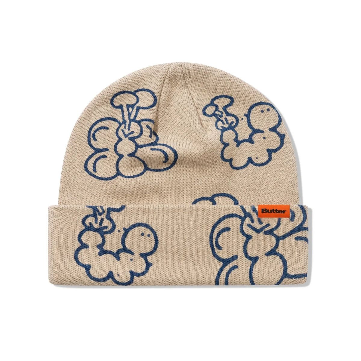 Butter Goods Bugs Beanie in Stone - Goodnews Skateshop