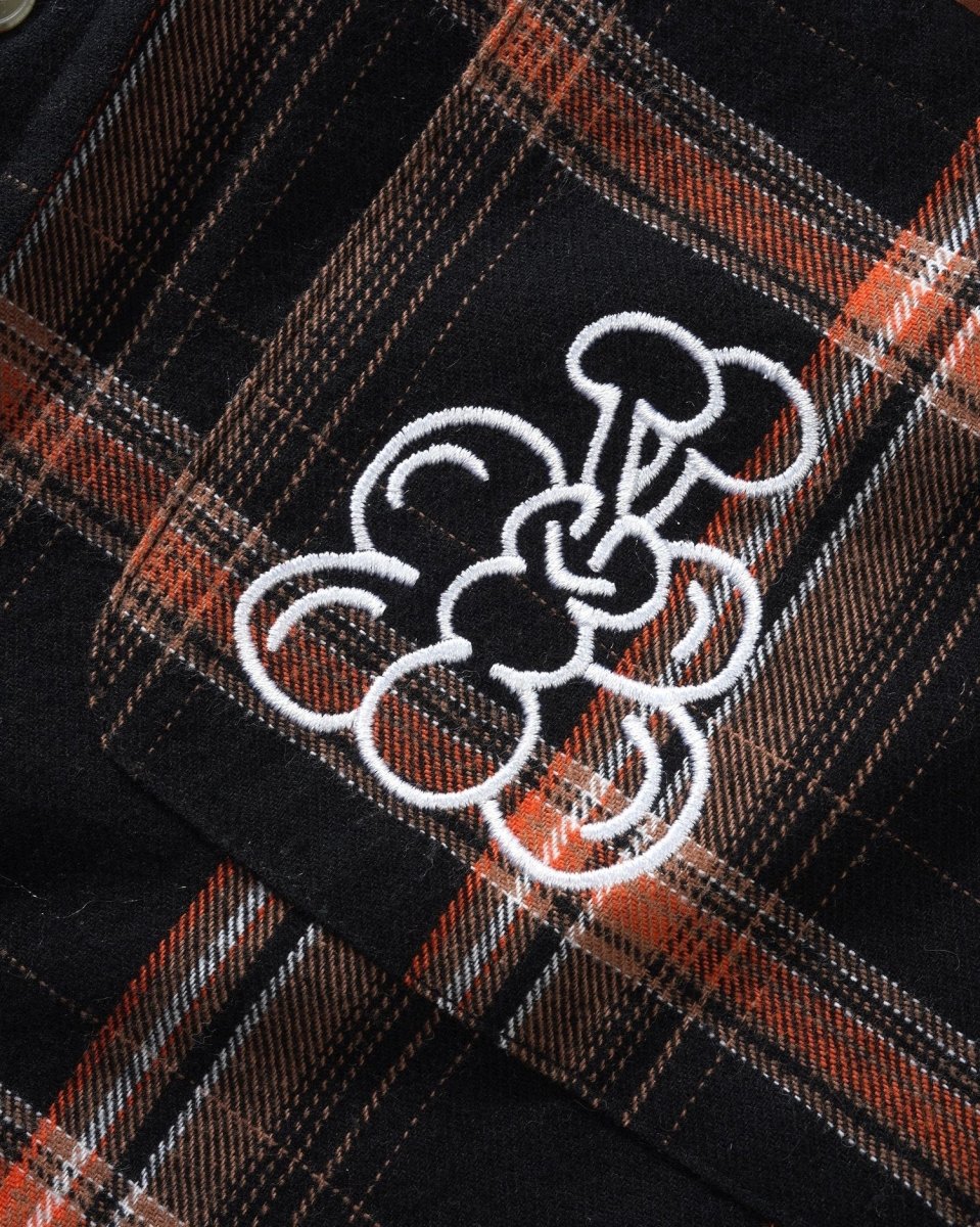 Butter Goods Bugs Flannel Shirt in Black - Goodnews Skateshop