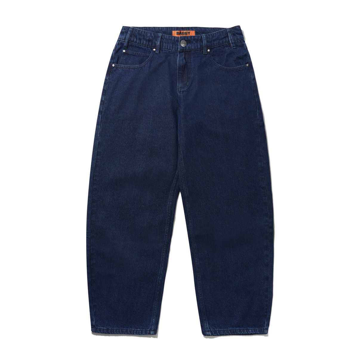 Butter Goods Drummer Baggy Denim Jeans in Raw Dark Indigo - Goodnews Skateshop