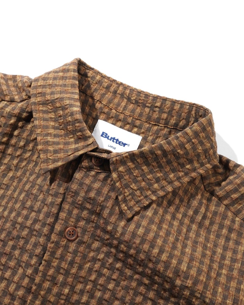 Butter Goods Equipment Shirt in Brown - Goodnews Skateshop