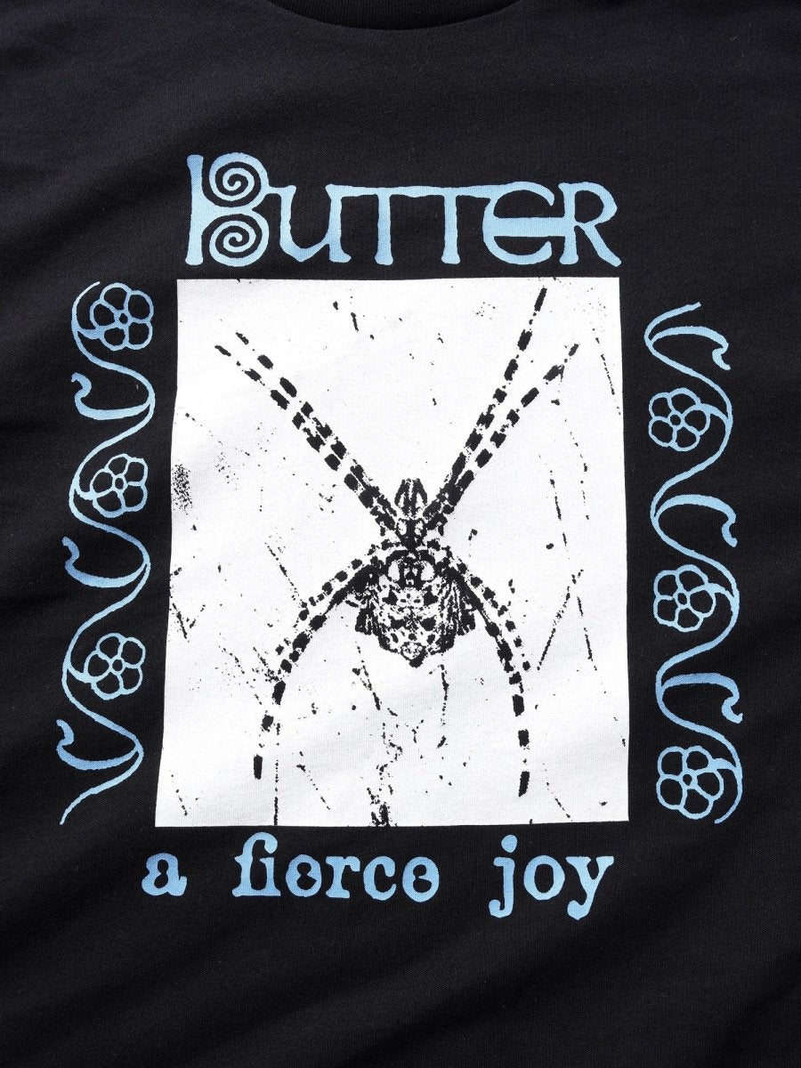 Butter Goods Fierce Joy T-Shirt in Black - Goodnews Skateshop