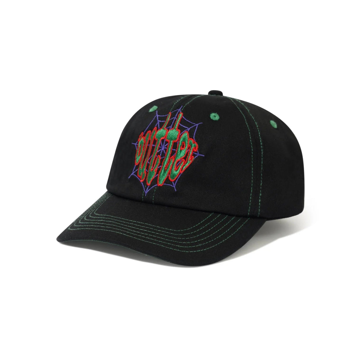 Butter Goods Frenzy 6 Panel Cap in Black - Goodnews Skateshop