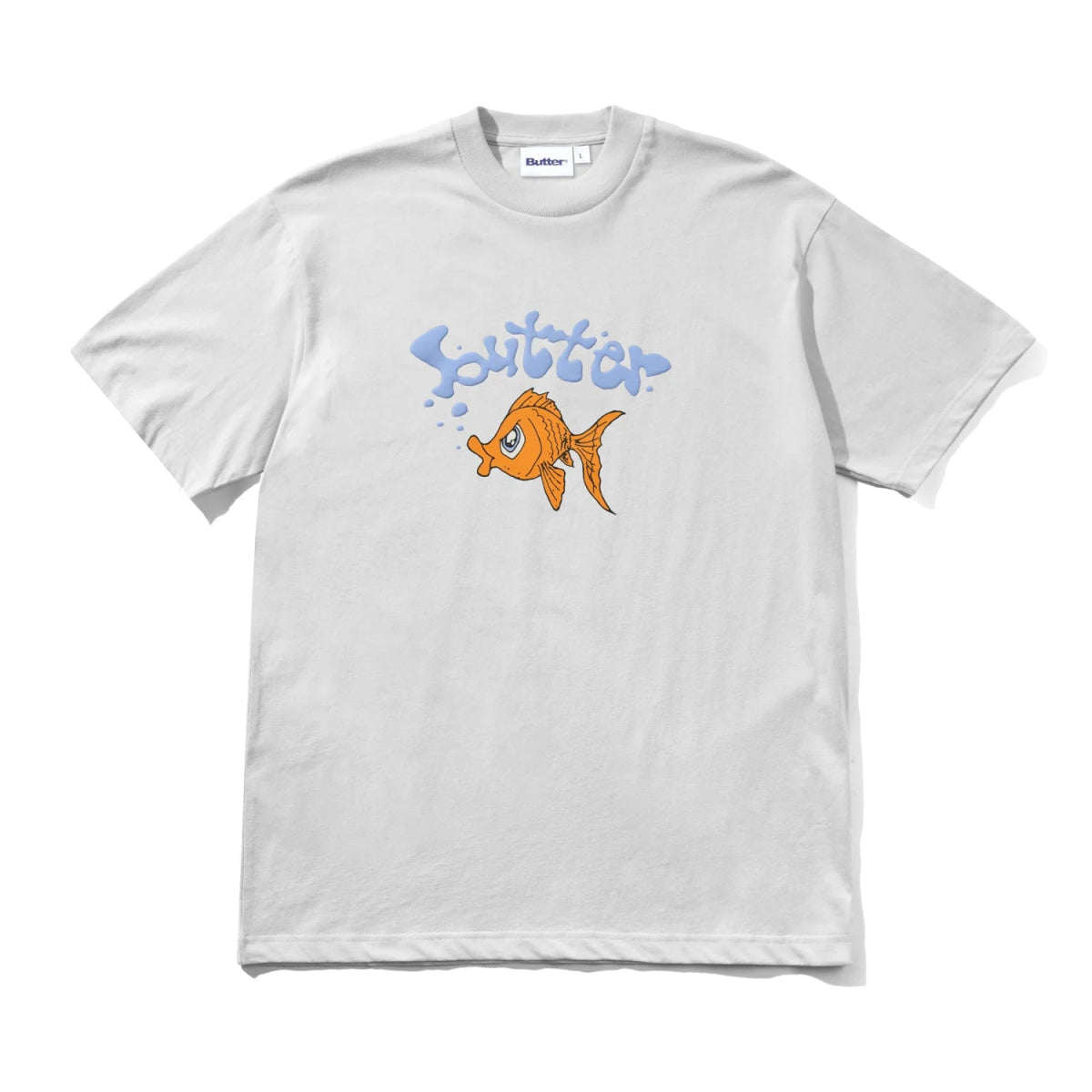 Butter Goods Goldfish T-Shirt in Cement - Goodnews Skateshop