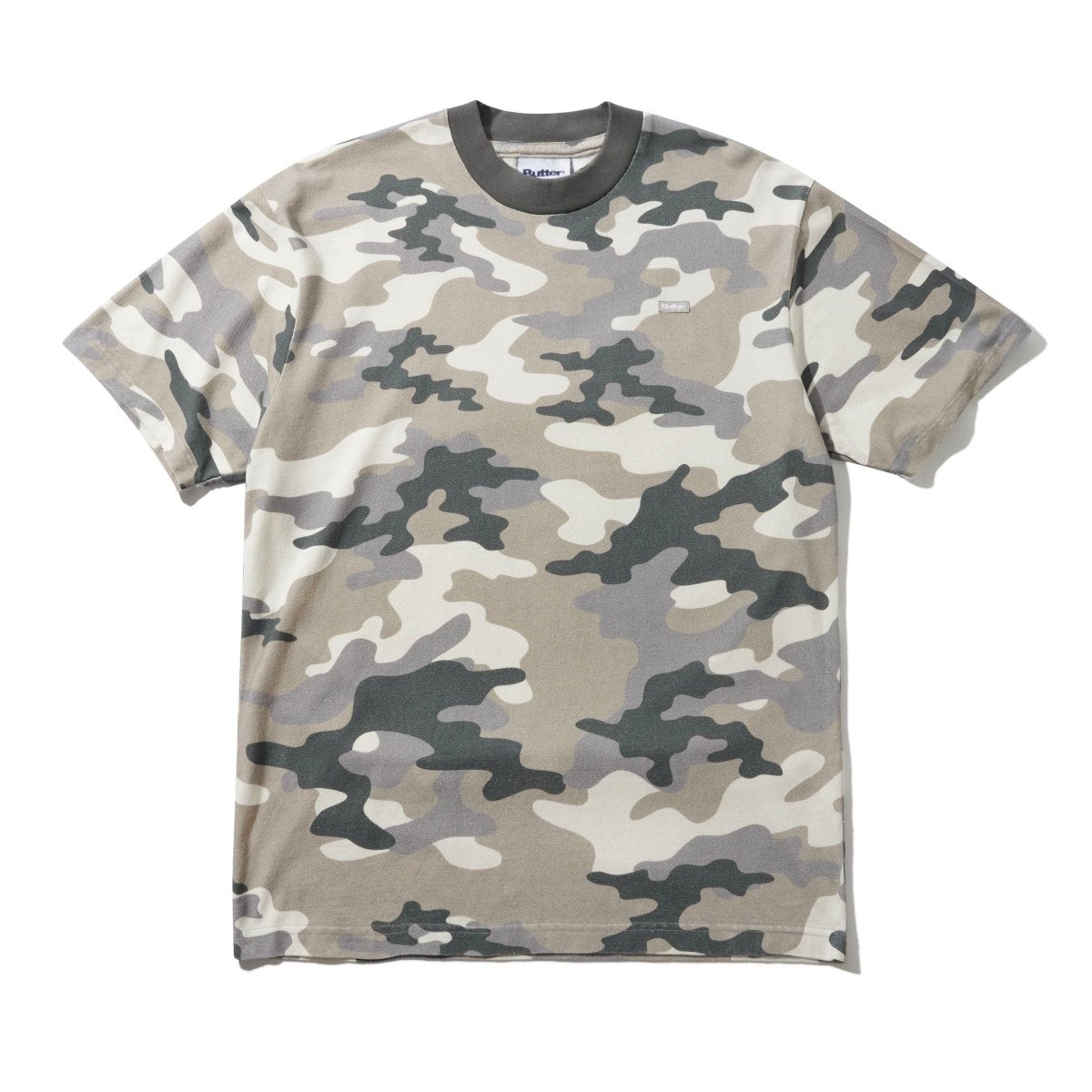 Butter Goods Pique T-Shirt in Winter Camo - Goodnews Skateshop