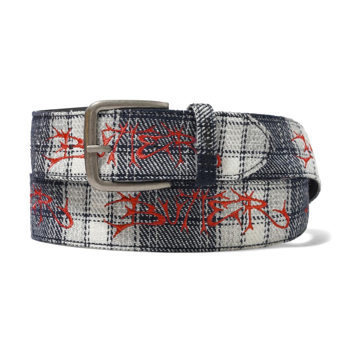 Butter Goods Scrawling Belt in Plaid - Goodnews Skateshop