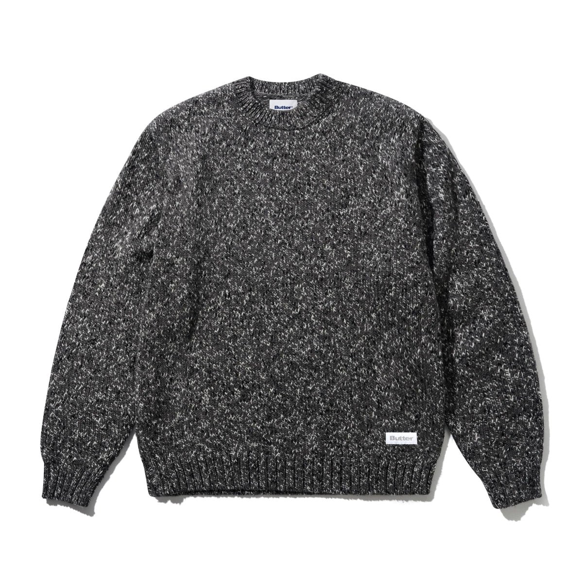Butter Goods Speckle Knit Sweater in Charcoal - Goodnews Skateshop