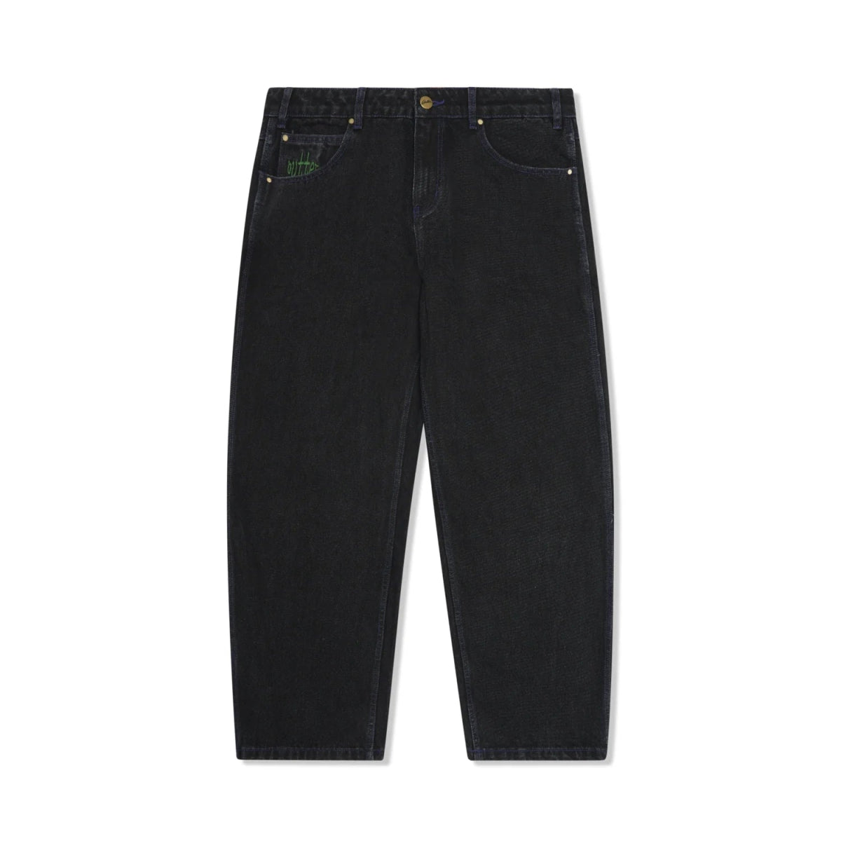 Butter Goods Spider Denim Jeans in Washed Black - Goodnews Skateshop