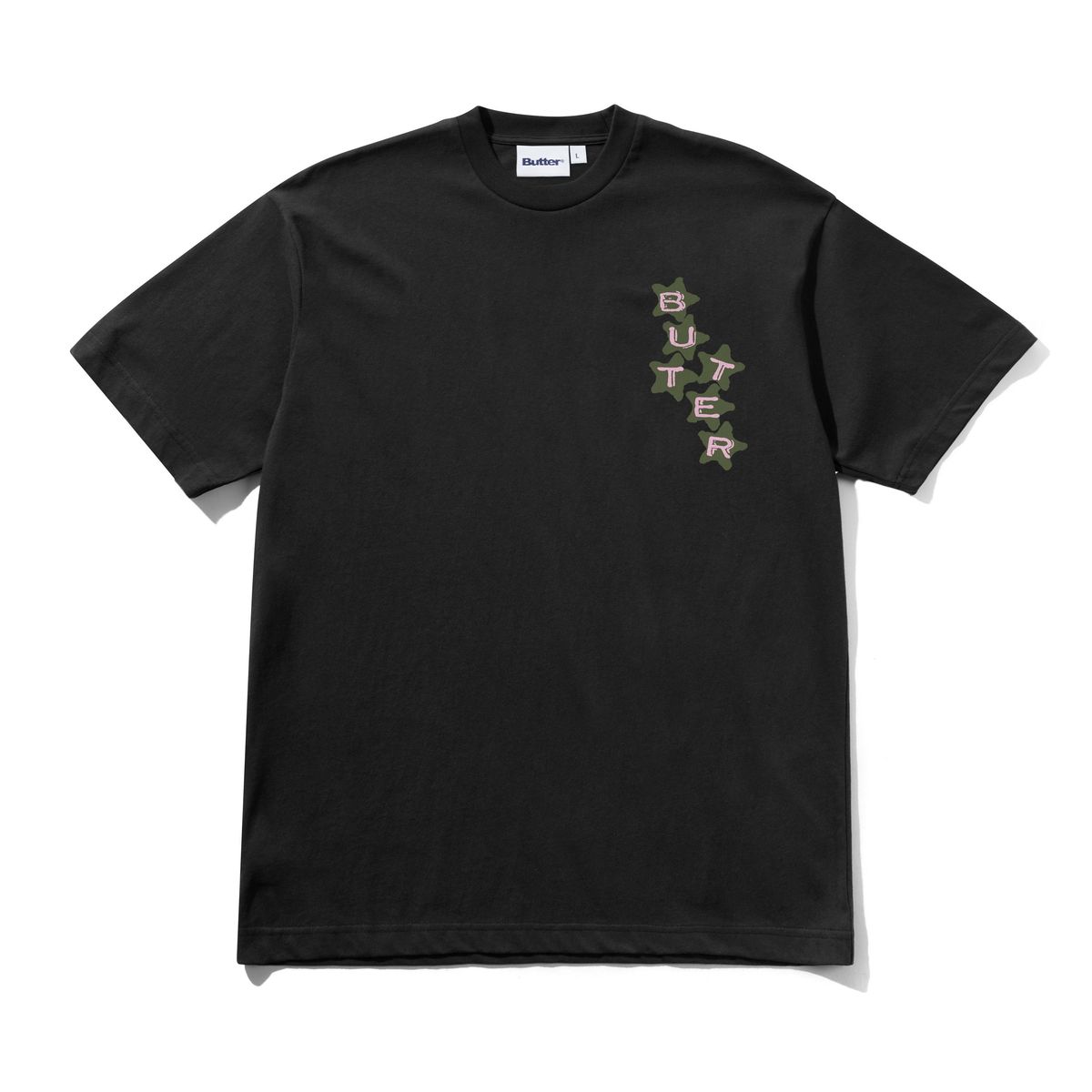 Butter Goods Stars T-Shirt in Black - Goodnews Skateshop