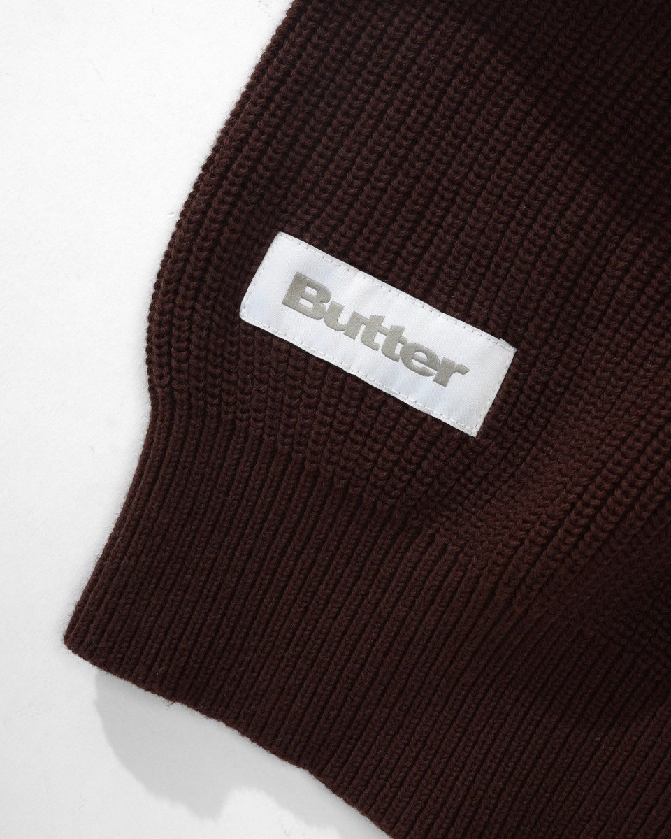 Butter Goods Sunflower Knit Sweater in Brown - Goodnews Skateshop