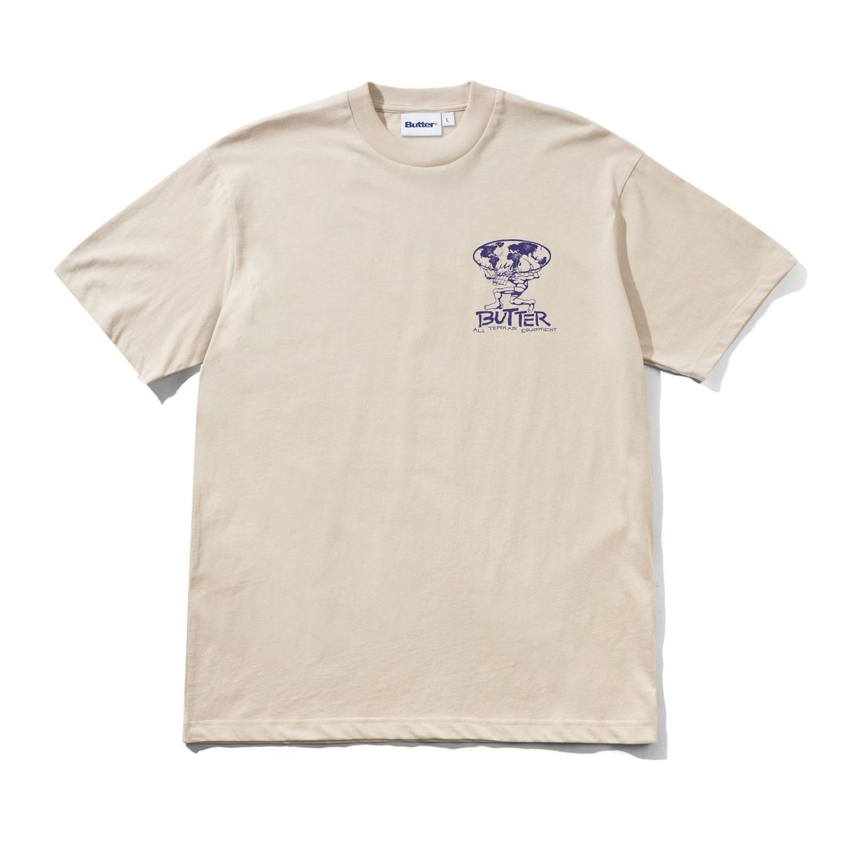 Butter Goods Terrain T-Shirt in Stone - Goodnews Skateshop