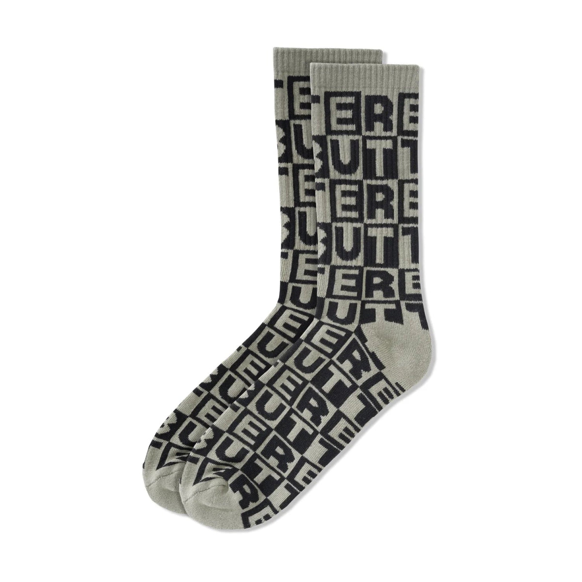 Butter Goods Tile Socks in Black - Goodnews Skateshop