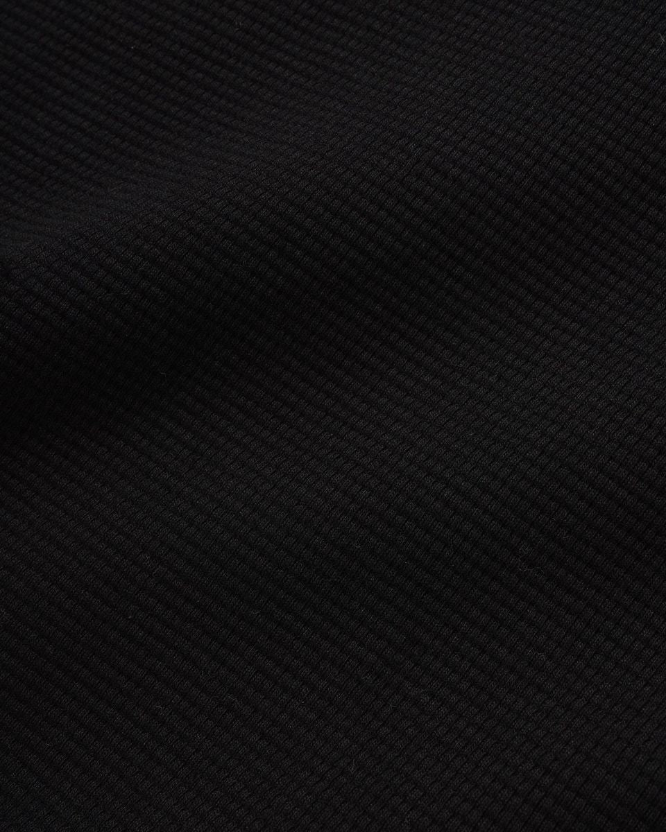 Butter Goods Waffle Longsleeve Top in Black - Goodnews Skateshop