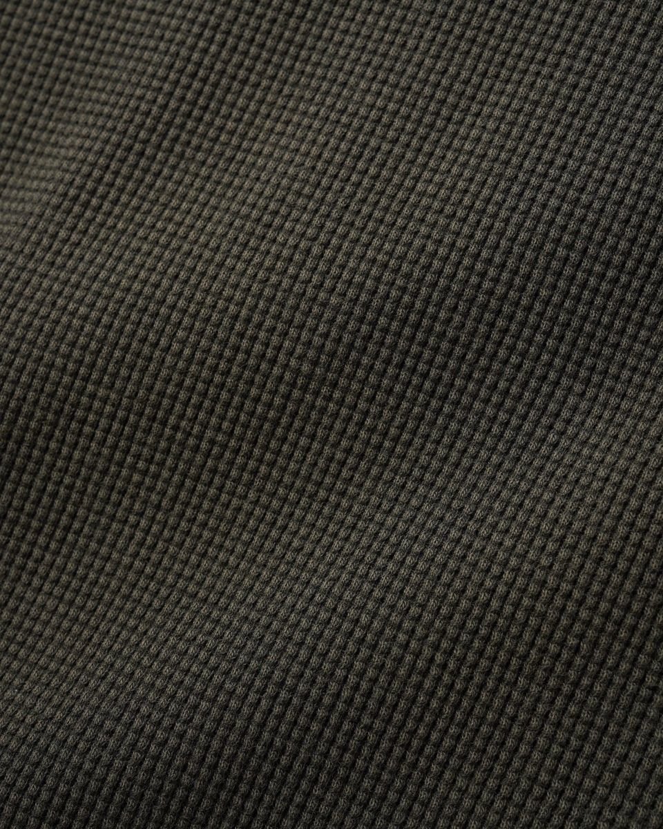 Butter Goods Waffle Longsleeve Top in Washed Dark Grey - Goodnews Skateshop