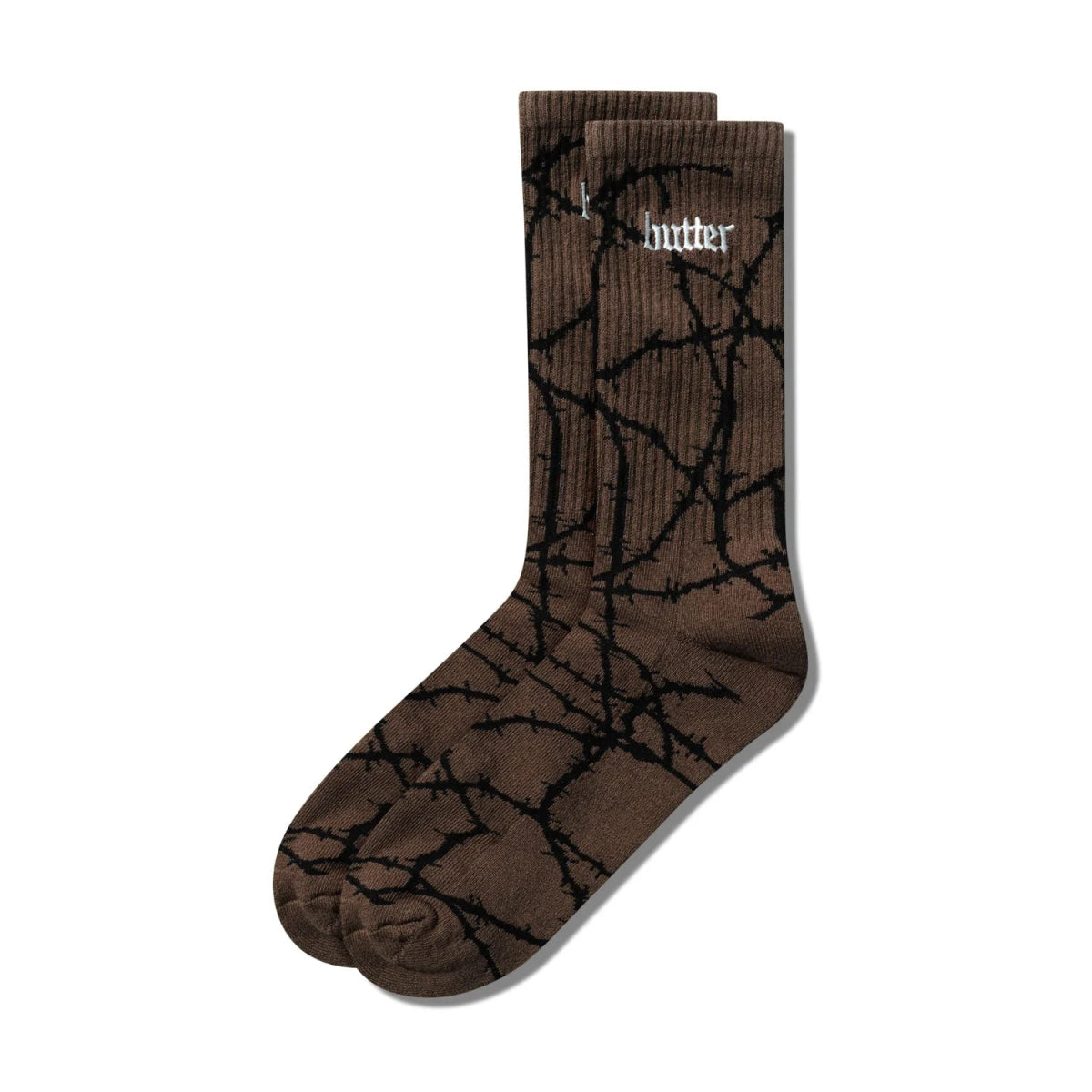 Butter Goods Wired Socks in Fudge - Goodnews Skateshop