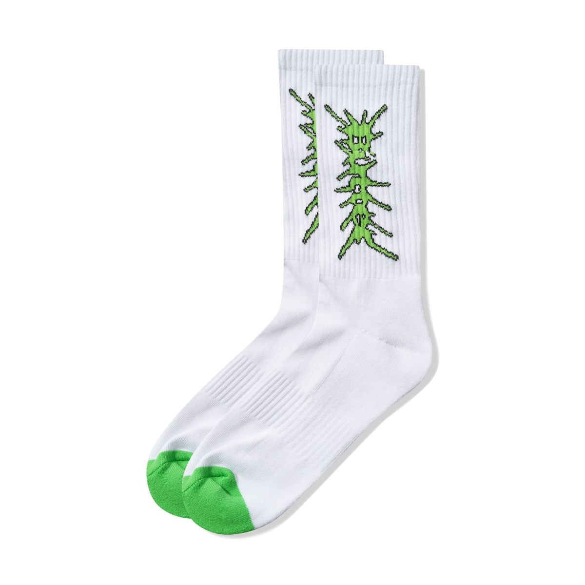 Butter Nail Logo Socks in White - Goodnews Skateshop