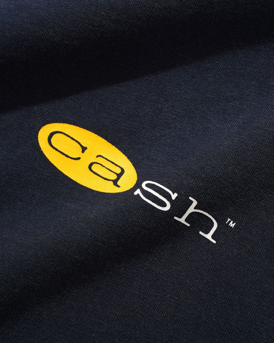 Cash Only Capital T-Shirt in Washed Navy - Goodnews Skateshop