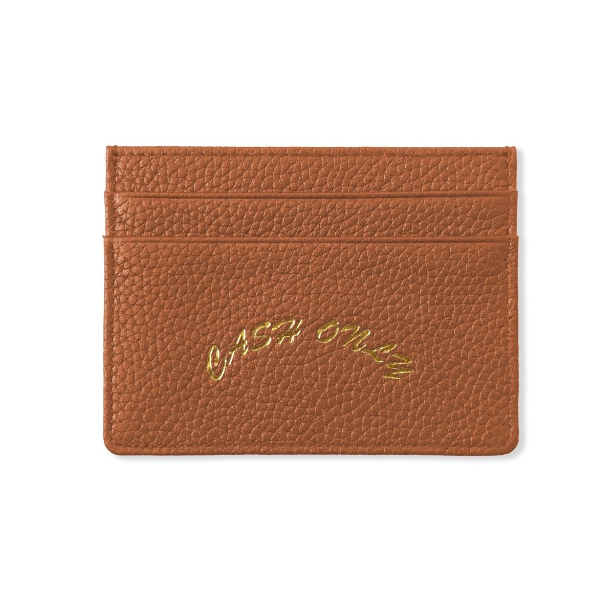 Cash Only Leather Cardholder in Tan - Goodnews Skateshop