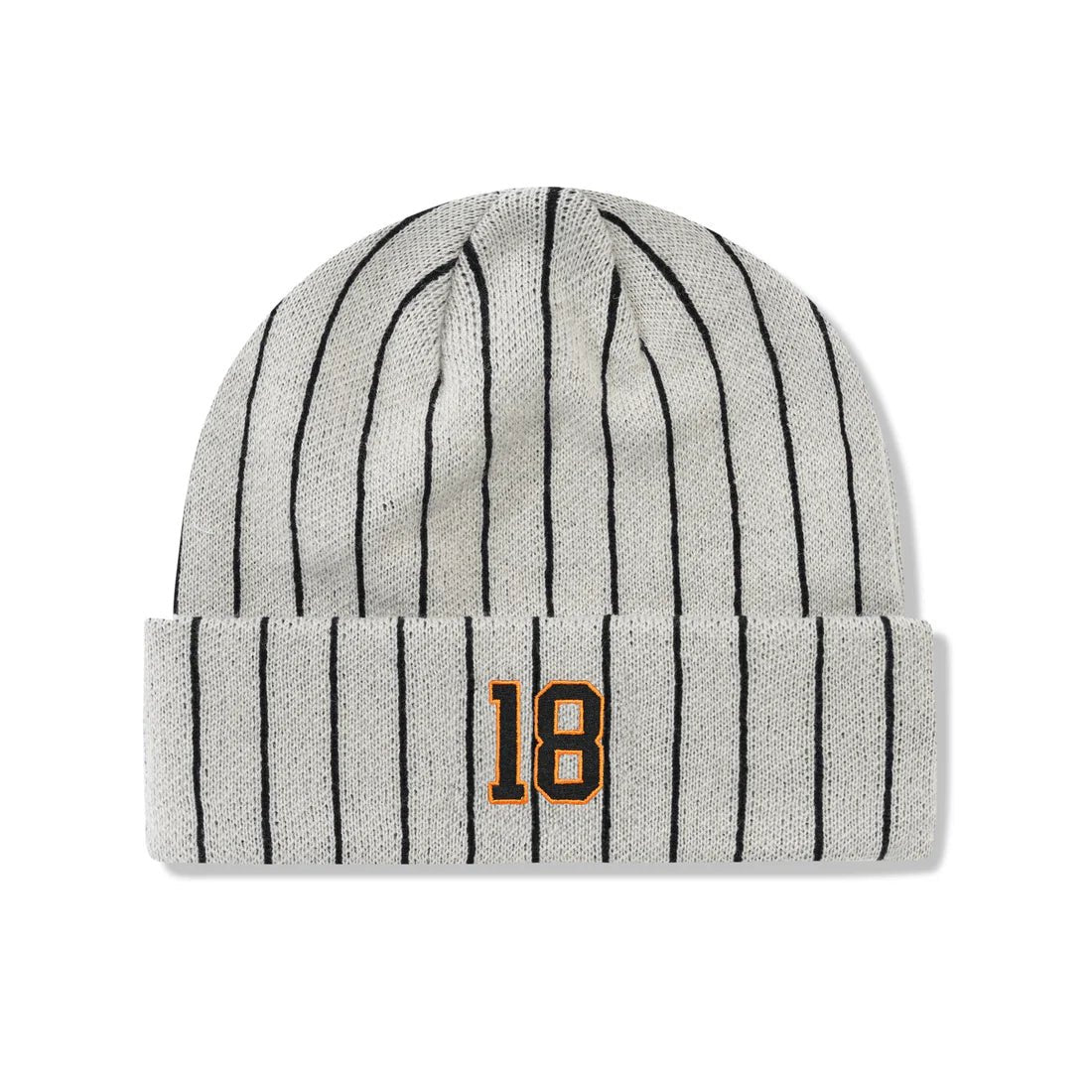 Cash Only Pinstripe Beanie in Light Grey - Goodnews Skateshop