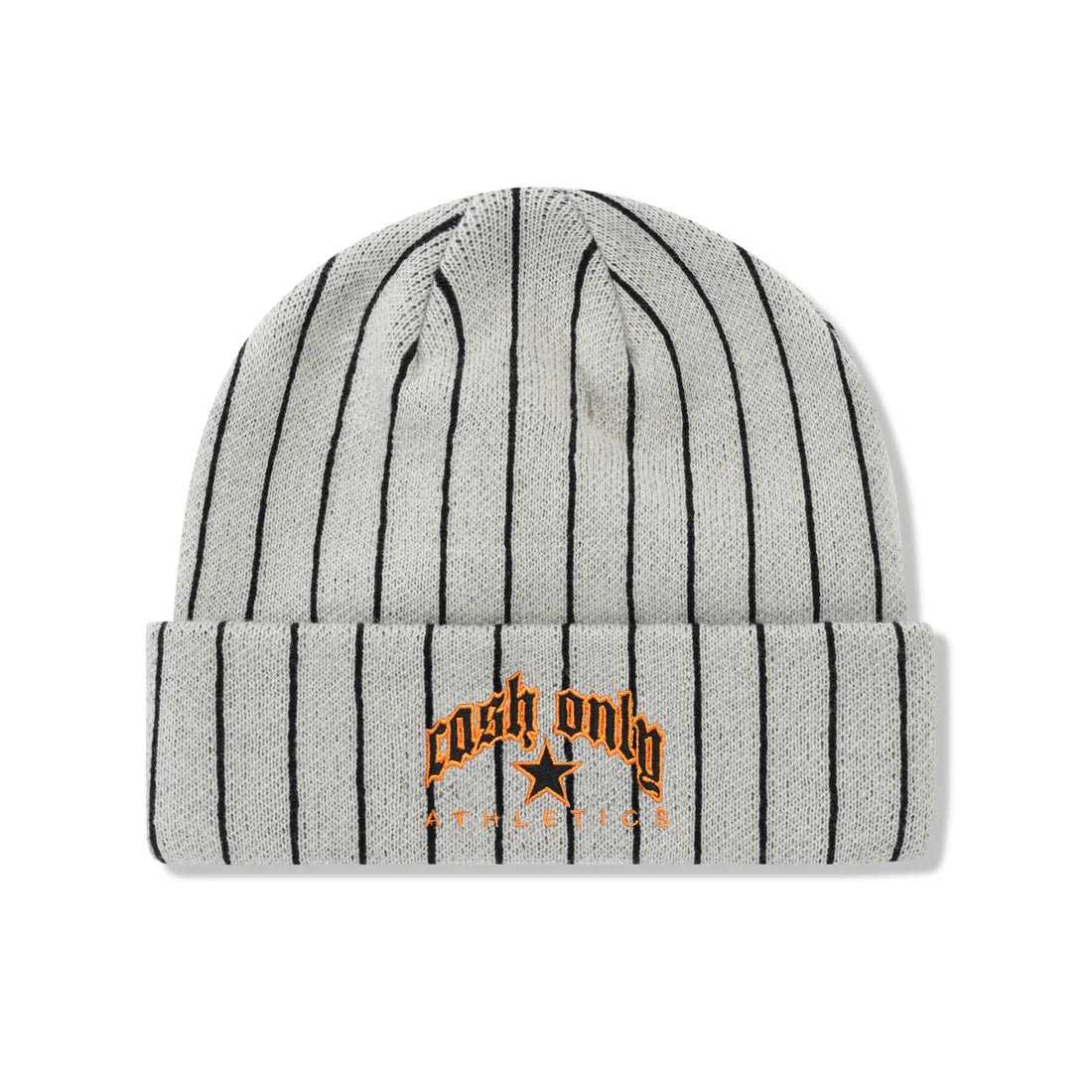 Cash Only Pinstripe Beanie in Light Grey - Goodnews Skateshop