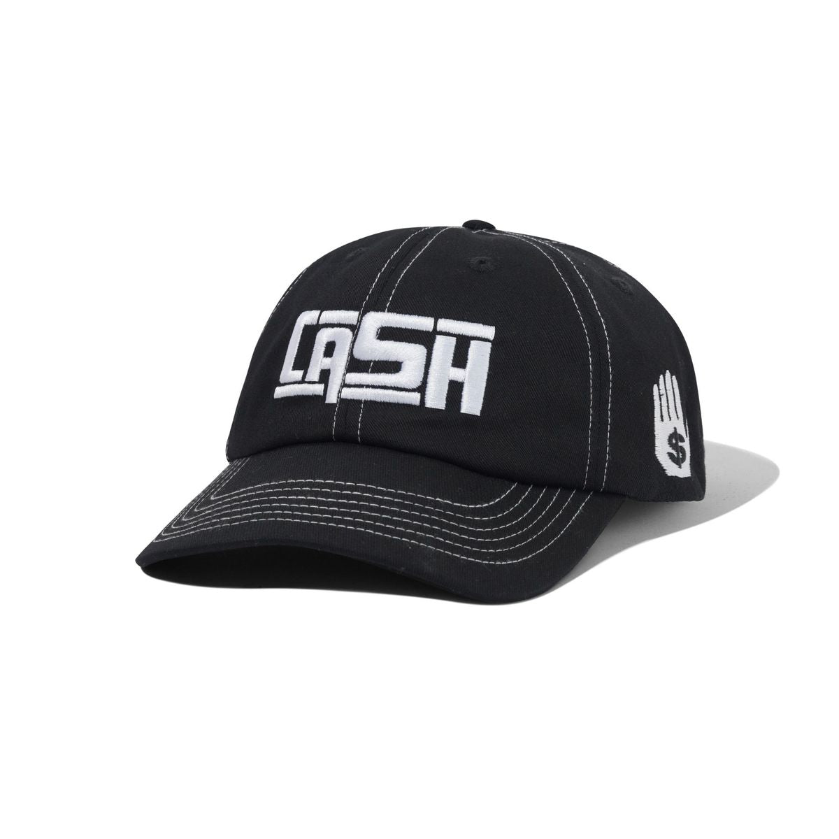 Cash Only Promotional 6 Panel Cap in Black - Goodnews Skateshop