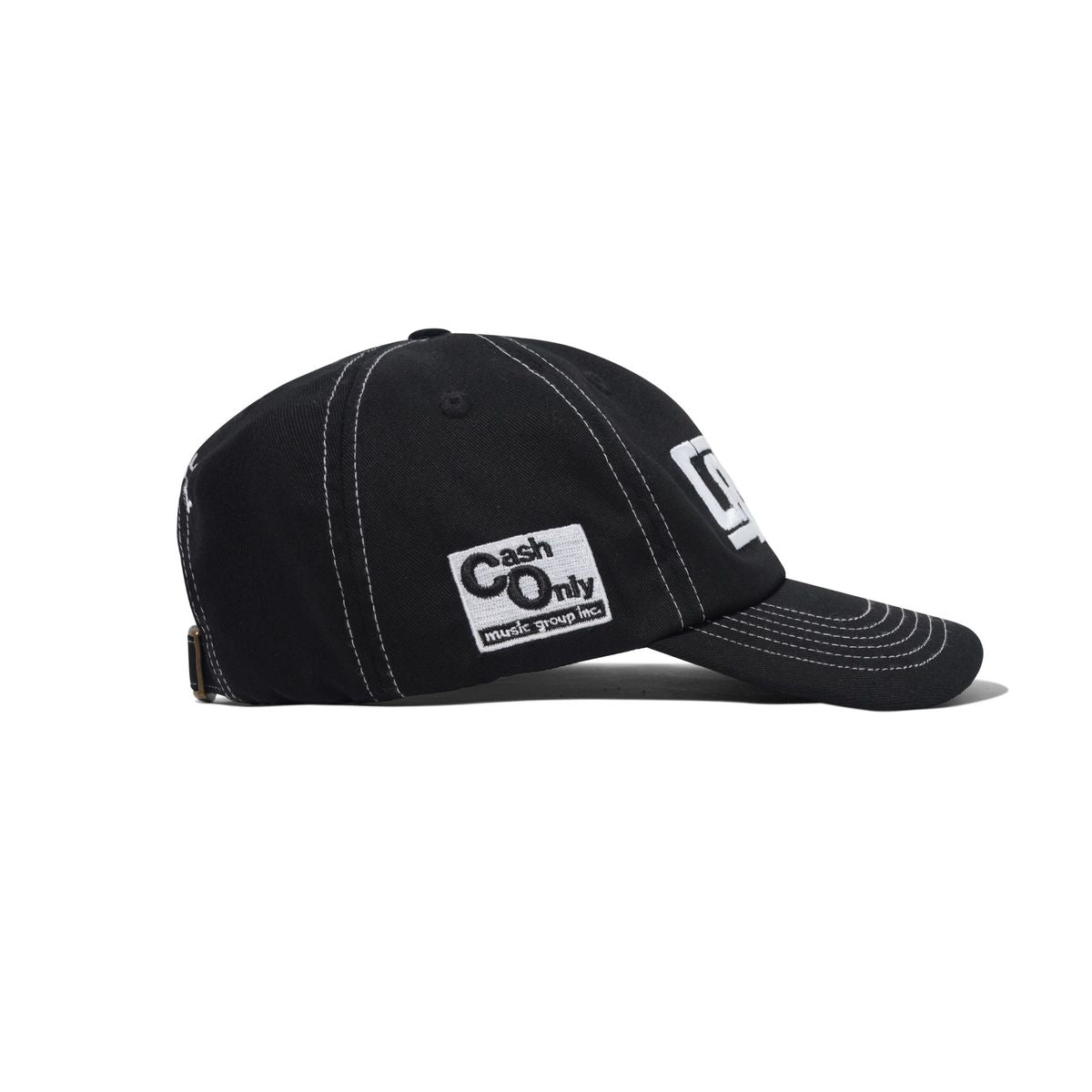 Cash Only Promotional 6 Panel Cap in Black - Goodnews Skateshop