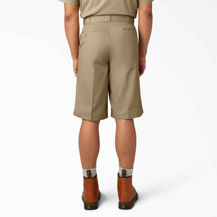 Dickies 13" Loose Fit Flat Front Work Shorts in Khaki - Goodnews Skateshop