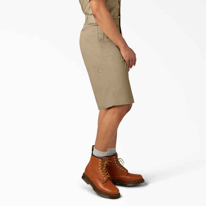 Dickies 13" Loose Fit Flat Front Work Shorts in Khaki - Goodnews Skateshop