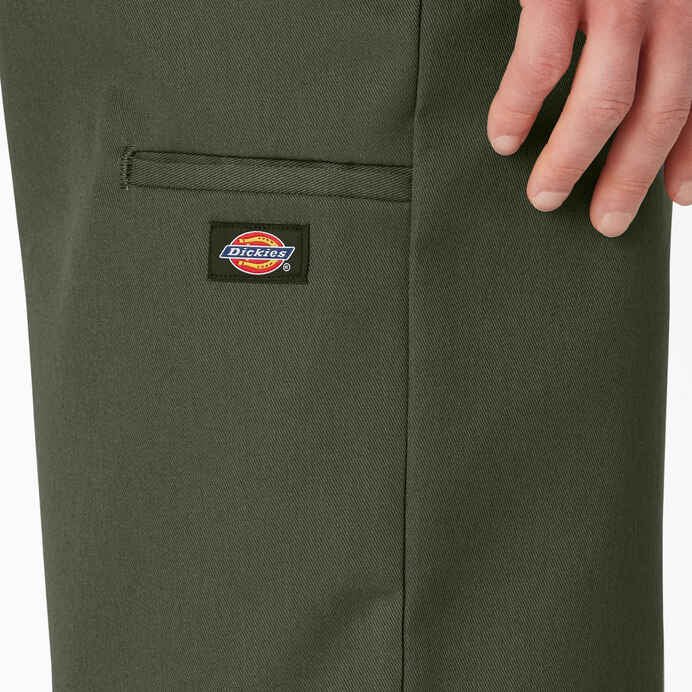 Dickies 13" Loose Fit Flat Front Work Shorts in Olive - Goodnews Skateshop