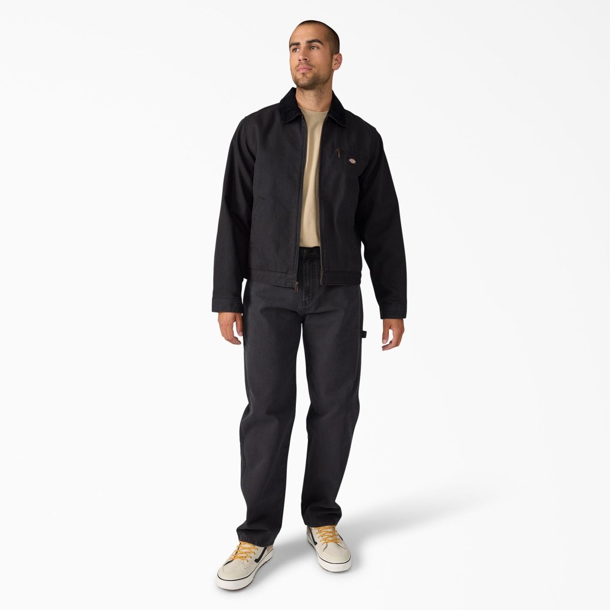 Dickies Blanket Lined Duck Canvas Jacket in Black - Goodnews Skateshop