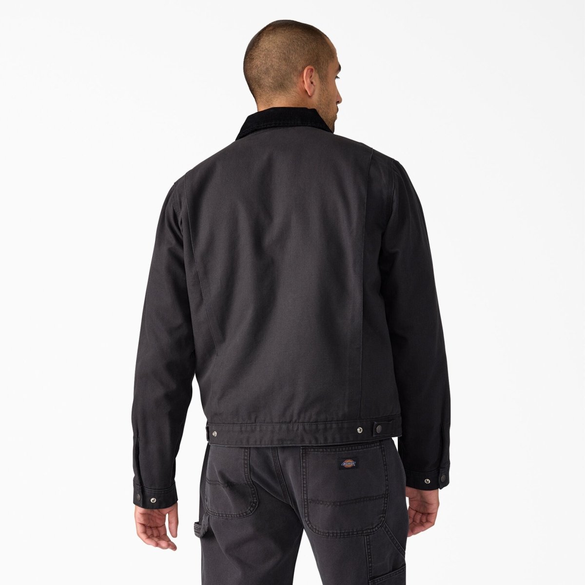 Dickies Blanket Lined Duck Canvas Jacket in Black - Goodnews Skateshop