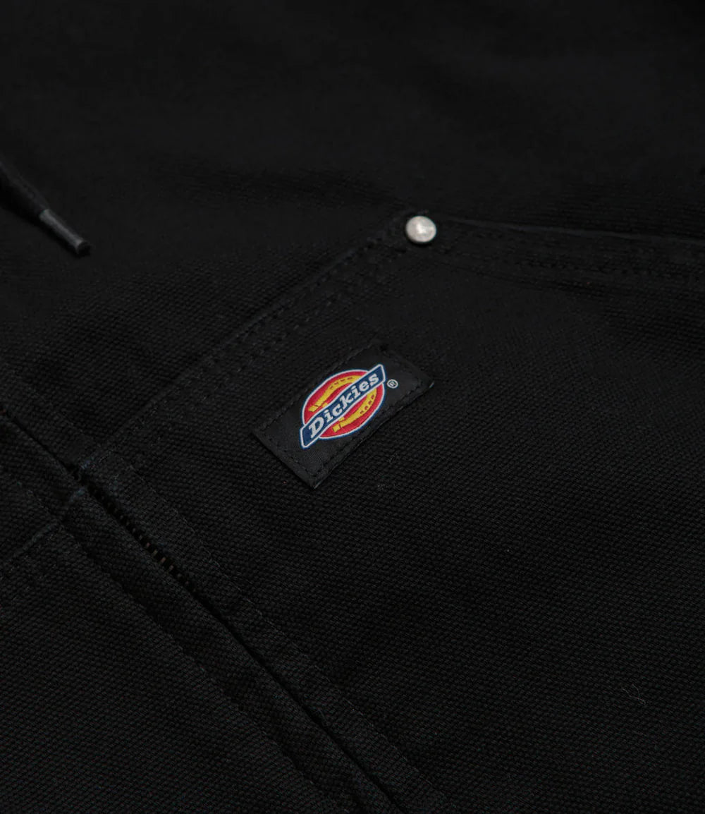 Dickies Quilted Lined Woven Duck Jacket in Black - Goodnews Skateshop