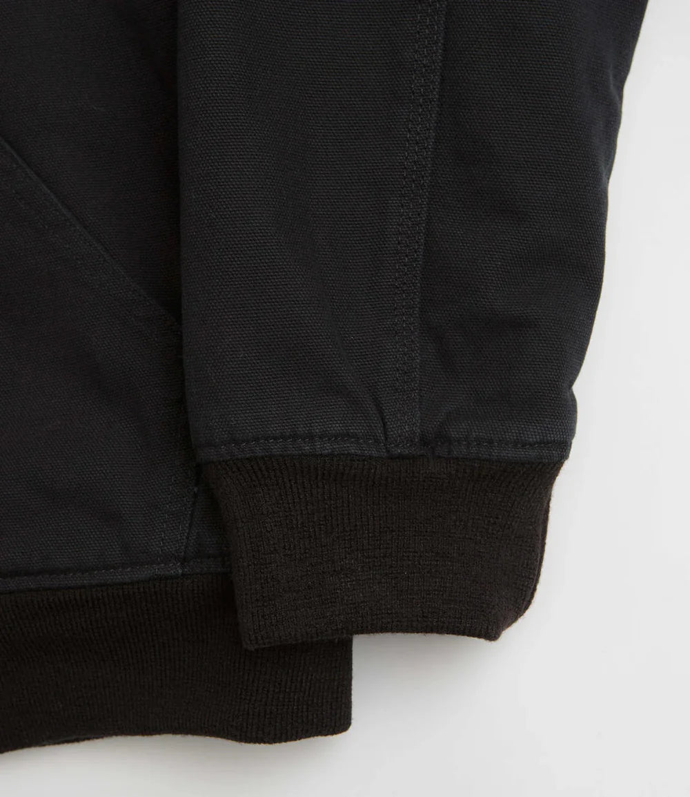 Dickies Quilted Lined Woven Duck Jacket in Black - Goodnews Skateshop