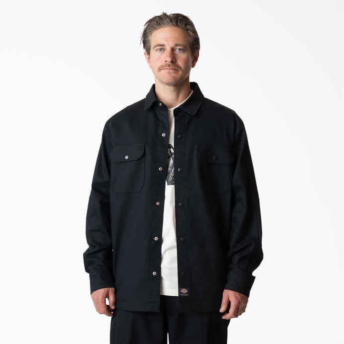 Dickies Skateboarding Mike Anderson Lined Shirt Jacket in Black - Goodnews Skateshop