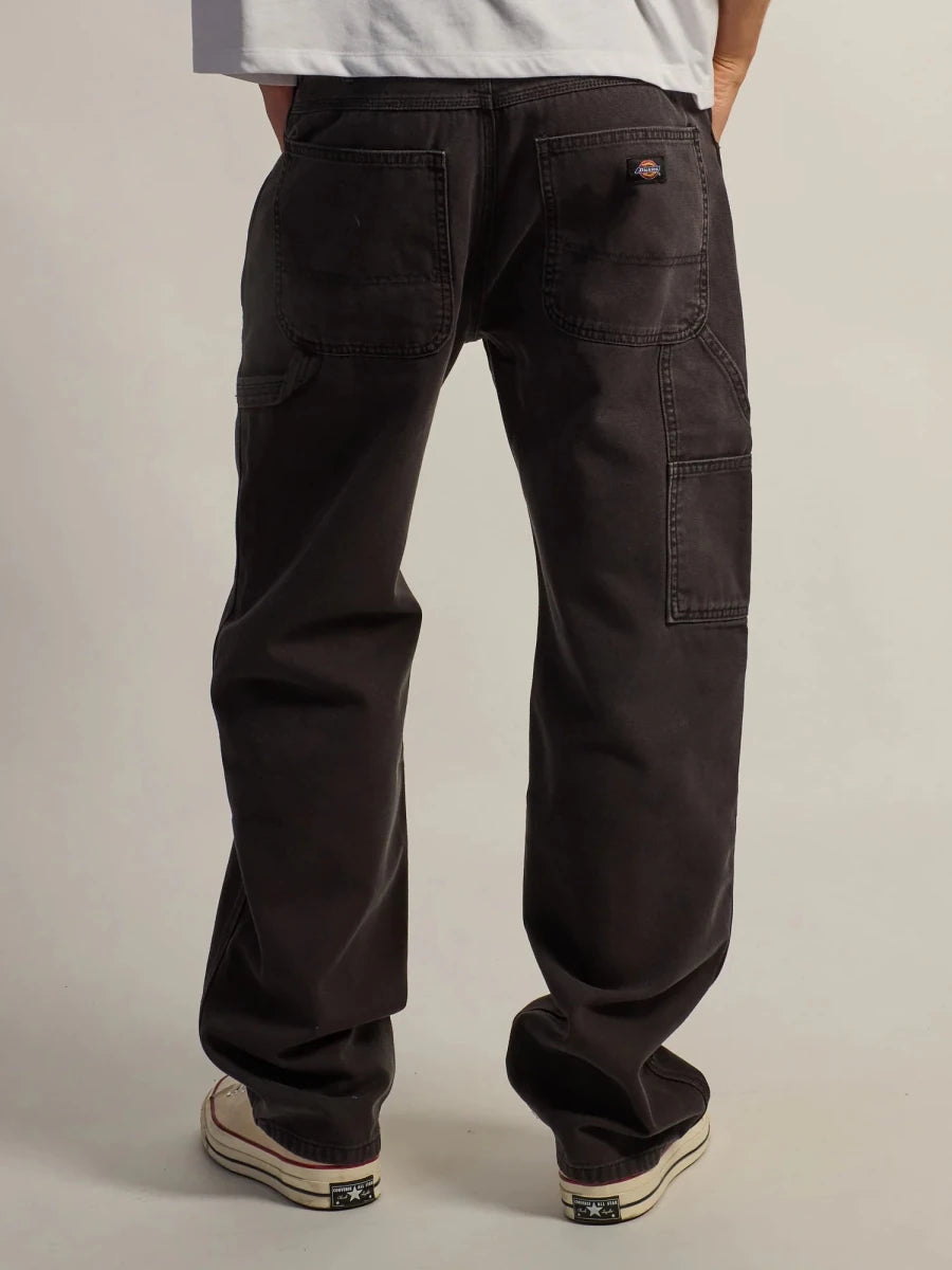 Dickies Worn In Carpenter Duckpant in Black - Goodnews Skateshop