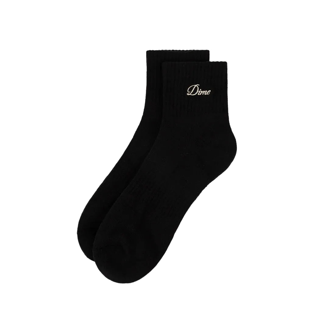 Dime 2 Pack Ankle Socks in Black - Goodnews Skateshop