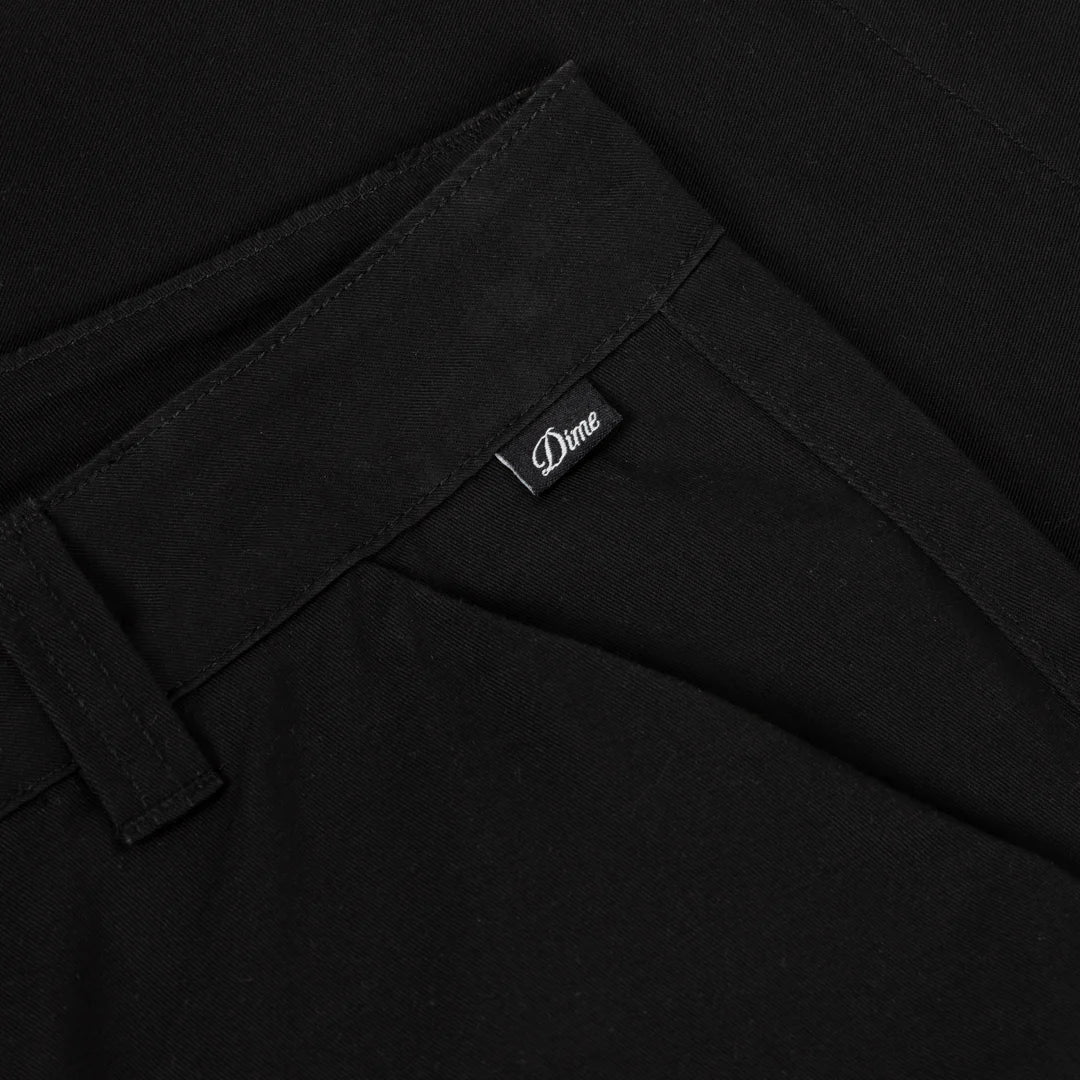 Dime Baggy Chino Shorts in Black - Goodnews Skateshop