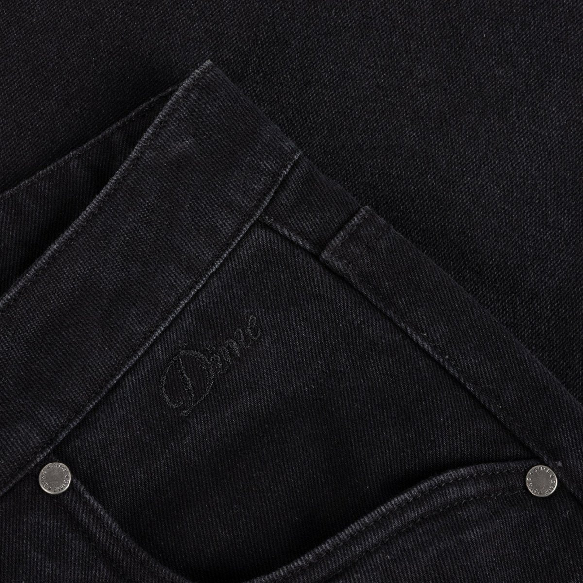 Dime Baggy Denim Pants in Black - Goodnews Skateshop
