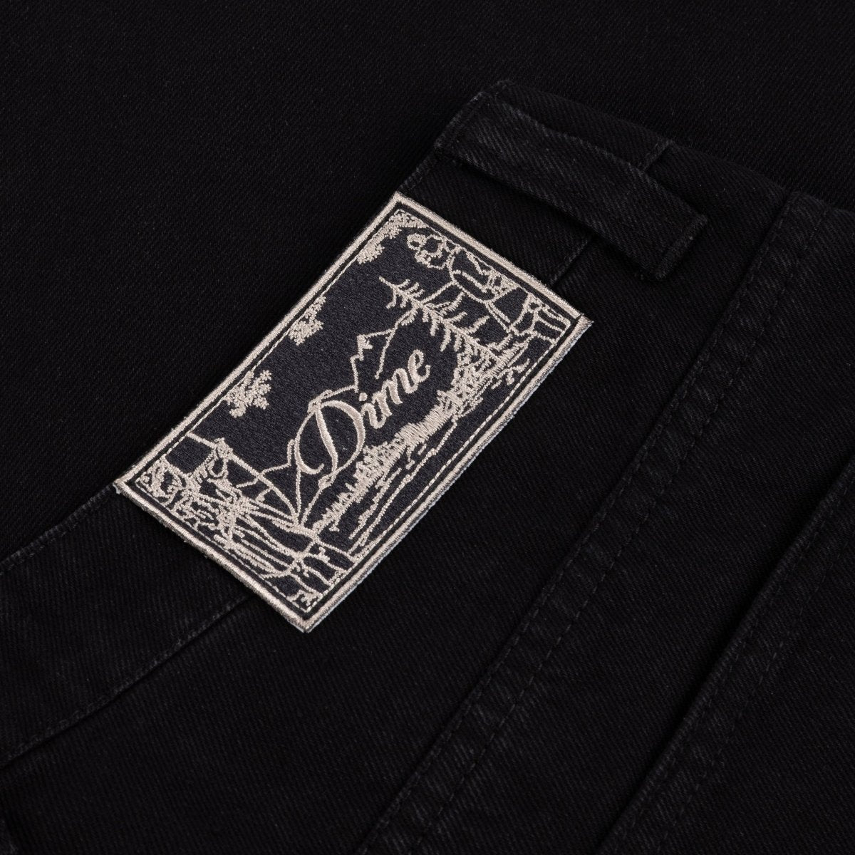 Dime Baggy Denim Pants in Black - Goodnews Skateshop